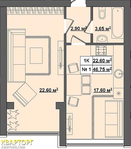 Sell 1-room apartment. Киев, Мира — photo 2