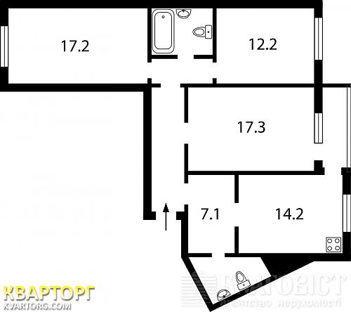 Sell 3-room apartment. Киев,  Правды пр — photo 2