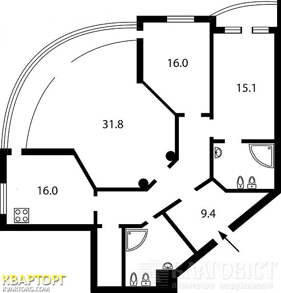 Sell 3-room apartment. Киев,  Жилянская — photo 2