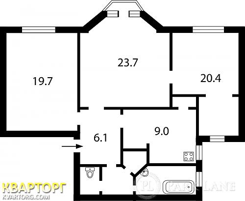 Sell 3-room apartment. Киев,  Мазепы — photo 2