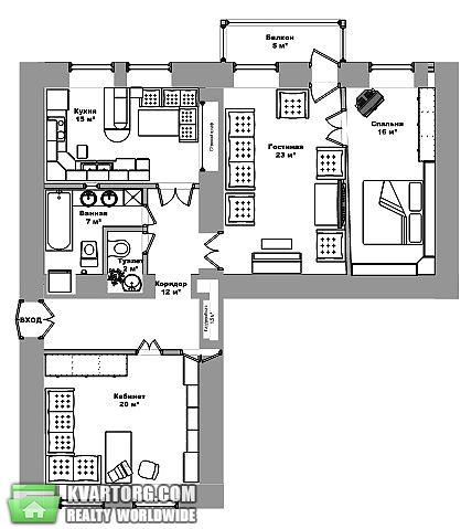 Rent out 3-room apartment. Киев,  Щорса — photo 9