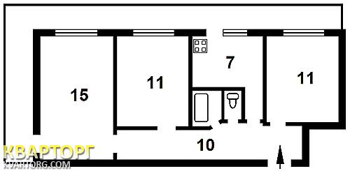 Sell 3-room apartment. Киев,  Тростянецкая — photo 2