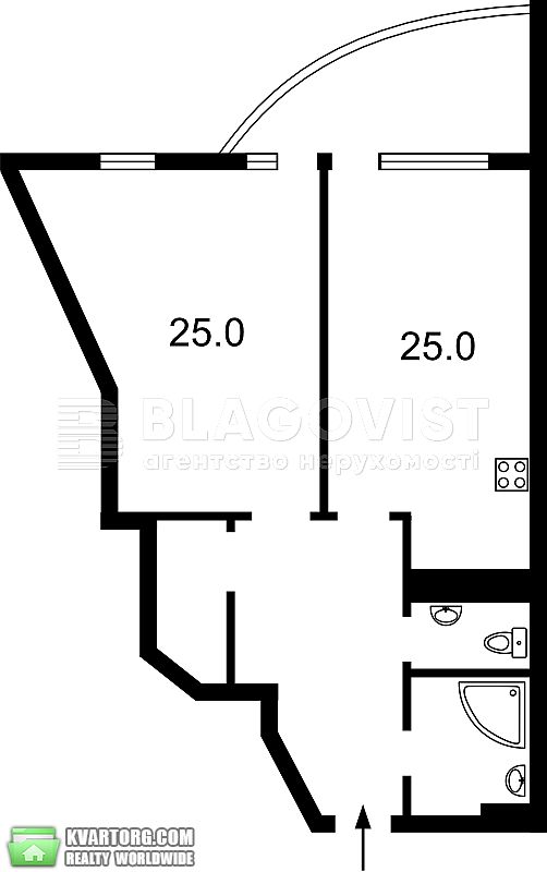 Sell 1-room apartment. Киев,  Лабораторный пер — photo 2