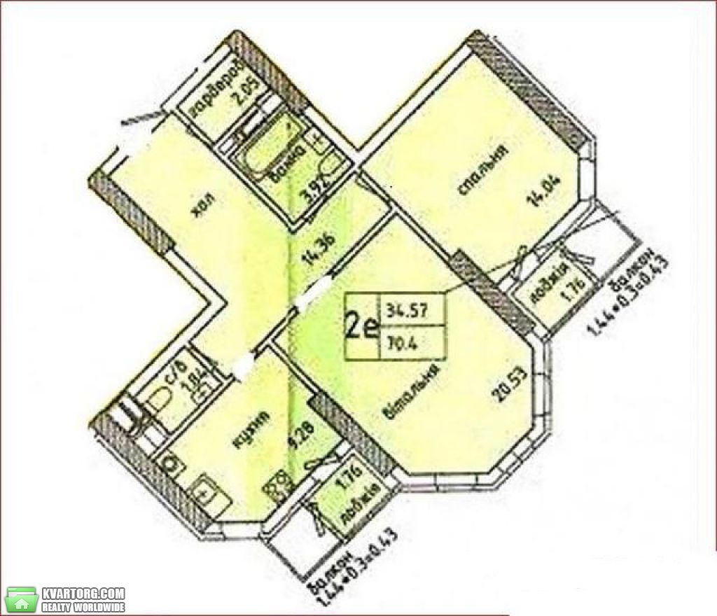 Sell 2-room apartment. Киев,  Лебедева Николая — photo 1
