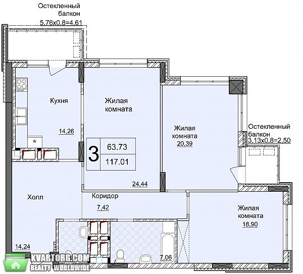 Sell 3-room apartment. Киев,  Драгомирова — photo 1