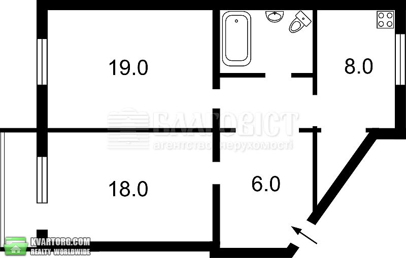 Sell 2-room apartment. Киев,  Барбюса — photo 3