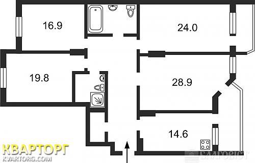 Sell 4-room apartment. Киев,  Кудряшова — photo 2