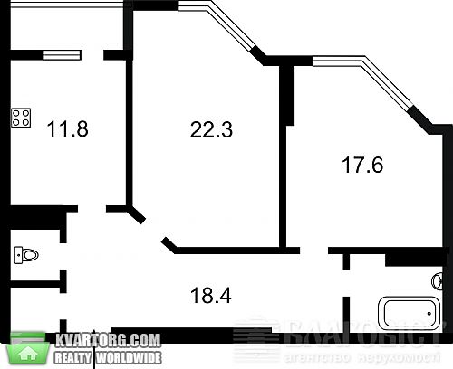 Sell 2-room apartment. Киев, Краснова — photo 7