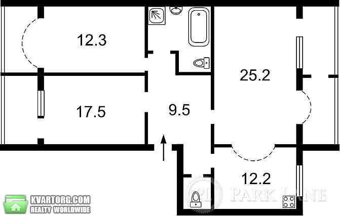 Rent out 3-room apartment. Киев,  Гмыри — photo 9