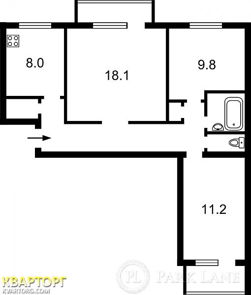 Sell 3-room apartment. Киев,  Малокитаевская — photo 8