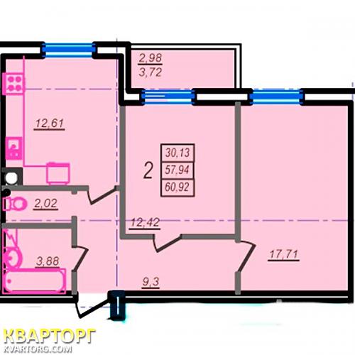 Sell 2-room apartment. Одесса, ЖК "Радужный" — photo 1
