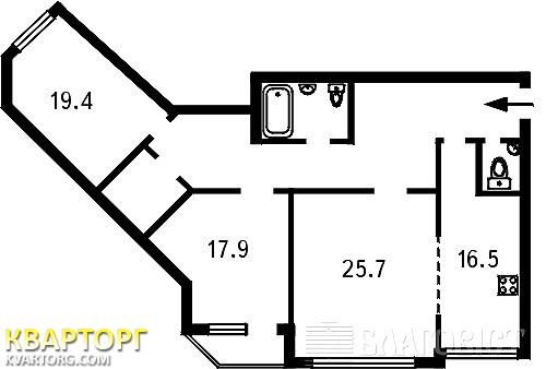 Sell 3-room apartment. Киев,  Княжий Затон — photo 2