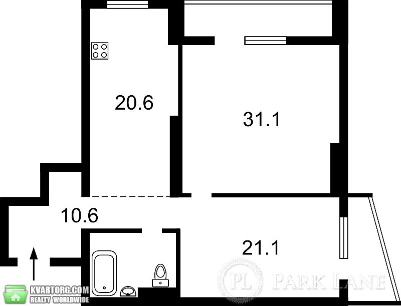 Sell 2-room apartment. Киев, Деловая — photo 2