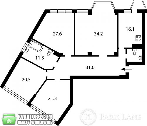 Sell 3-room apartment. Киев, Ломоносова — photo 3