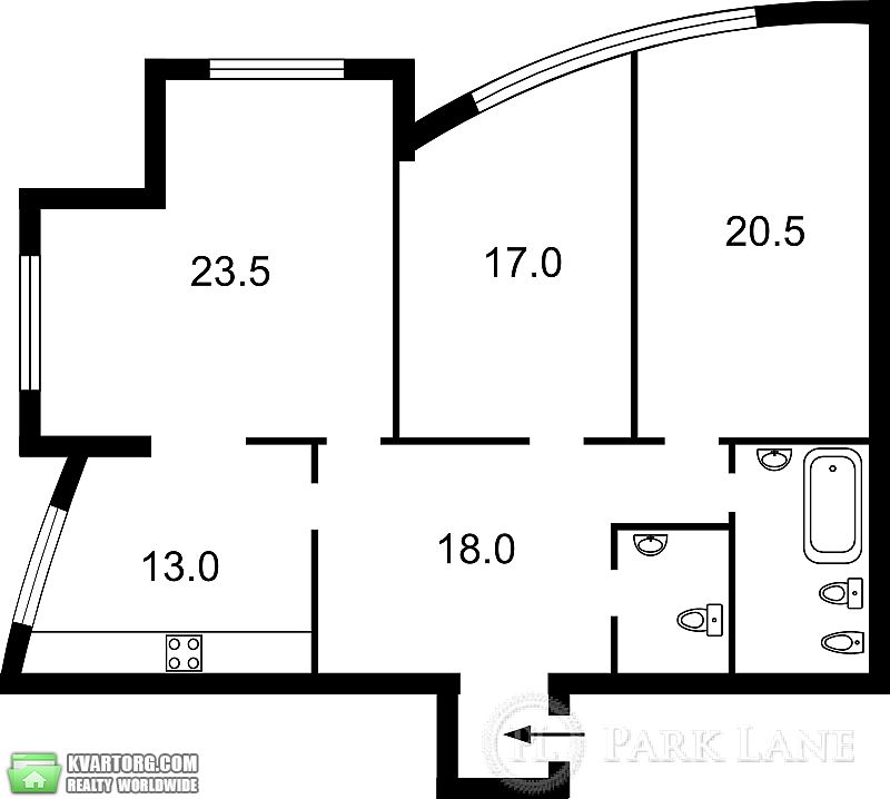 Sell 3-room apartment. Киев,  Дмитриевская — photo 1