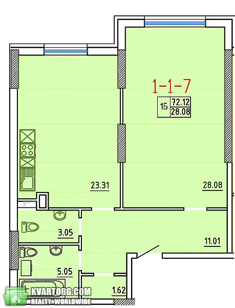 Sell 1-room apartment. Одесса, Французский Бульвар — photo 6
