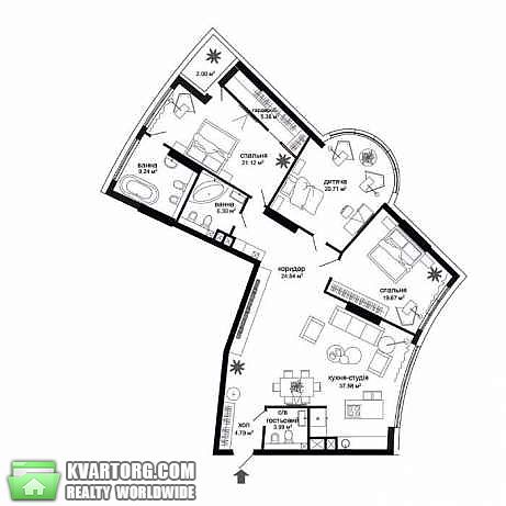 Sell 3-room apartment. Киев,  Лейпцигская — photo 6