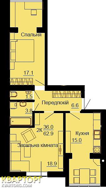 Sell 2-room apartment. Киев,  Ленина — photo 7