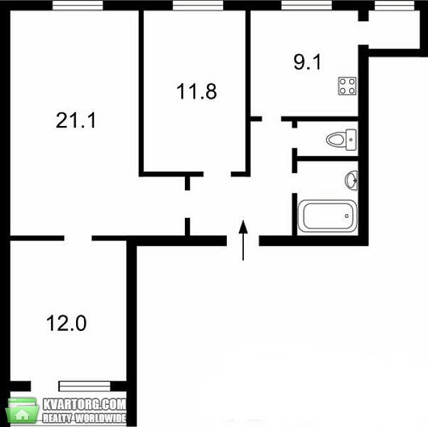 Sell 3-room apartment. Киев,  Харьковское шоссе — photo 2