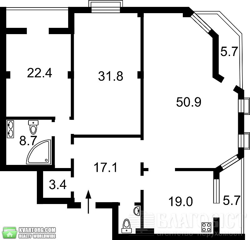 Sell 3-room apartment. Киев,  Пирогова — photo 2
