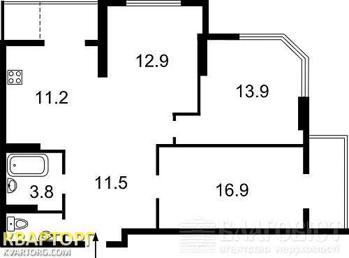 Sell 3-room apartment. Киев,  Большая Китаевская — photo 2