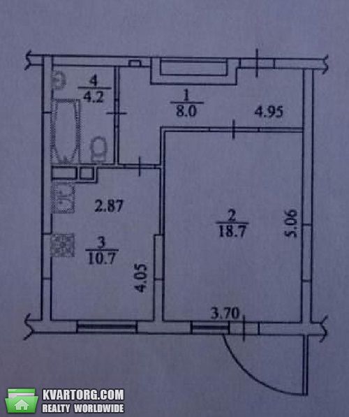 Sell 1-room apartment. Киев,  Ломоносова — photo 3