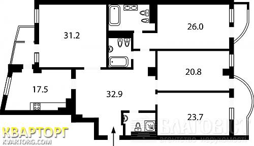 Sell 4-room apartment. Киев,  Леси Украинки бул — photo 2