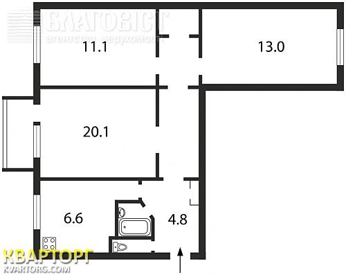 Sell 3-room apartment. Киев, Борщаговская — photo 1