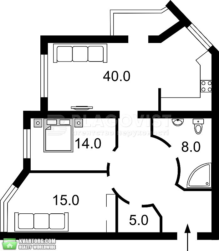 Sell 3-room apartment. Киев,  Лепсе бул — photo 2
