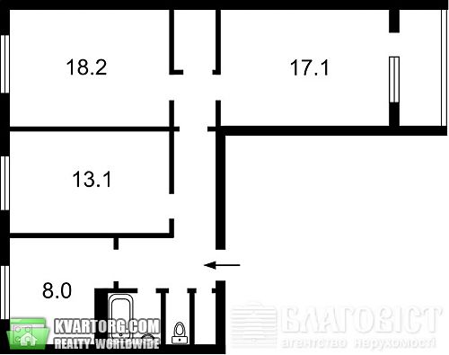 Sell 3-room apartment. Киев, Приречная — photo 2