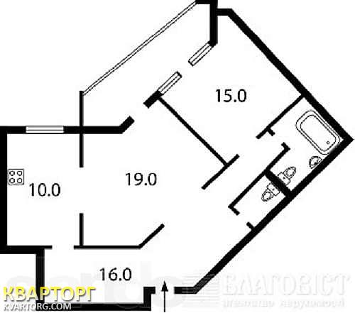 Sell 2-room apartment. Киев, Ломоносова — photo 2