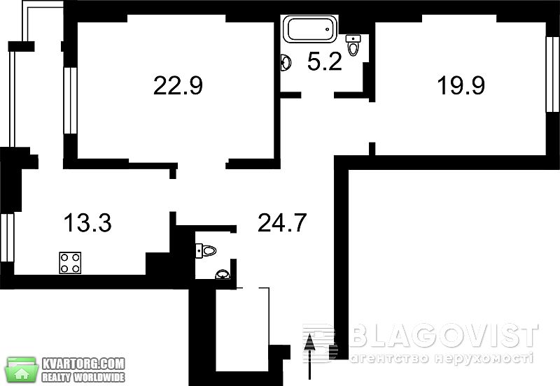 Sell 2-room apartment. Киев, григоренка петра — photo 3
