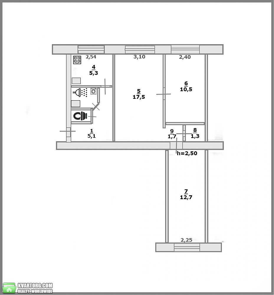 Sell 3-room apartment. Днепропетровск, Гладкова — photo 10