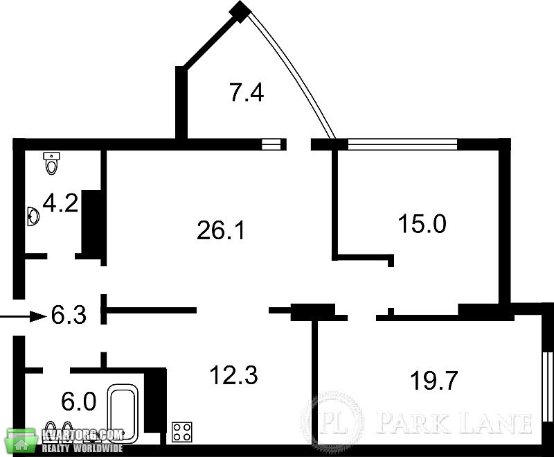 Sell 3-room apartment. Киев, Глубочицкая — photo 2
