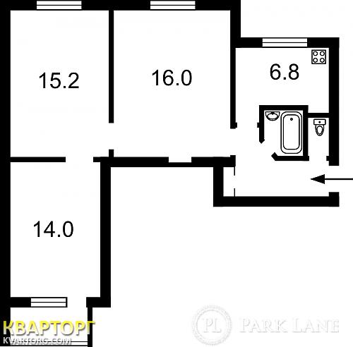 Sell 3-room apartment. Киев,  Брест-Литовский пер — photo 2