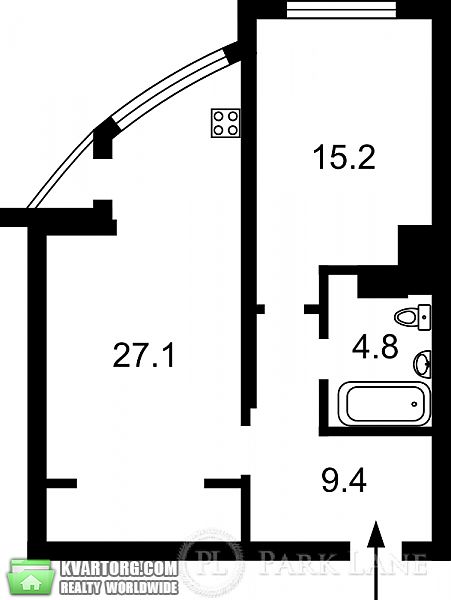 Sell 1-room apartment. Киев, Ахматовой — photo 2