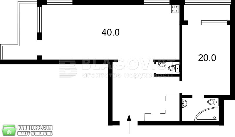 Rent out 2-room apartment. Киев,  Срибнокильская — photo 9