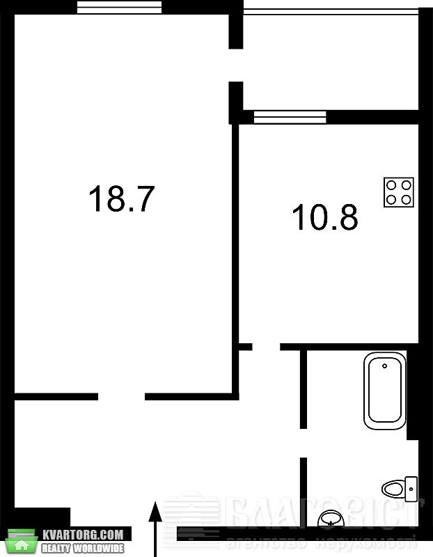Sell 1-room apartment. Киев,  Златоустовская — photo 7