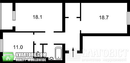 Sell 2-room apartment. Киев, Комбинатная — photo 2