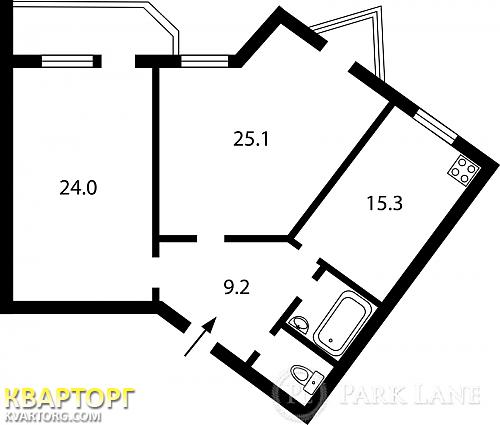 Sell 2-room apartment. Киев, Срибнокильская — photo 3