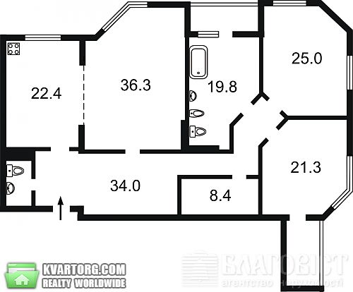 Sell 3-room apartment. Киев, Краснова — photo 3
