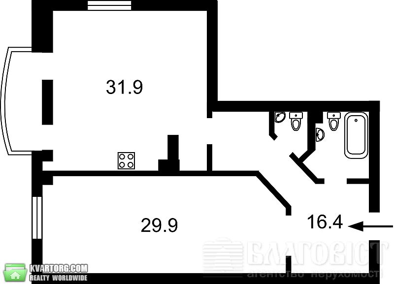 Sell 2-room apartment. Киев,  Златоустовская — photo 3