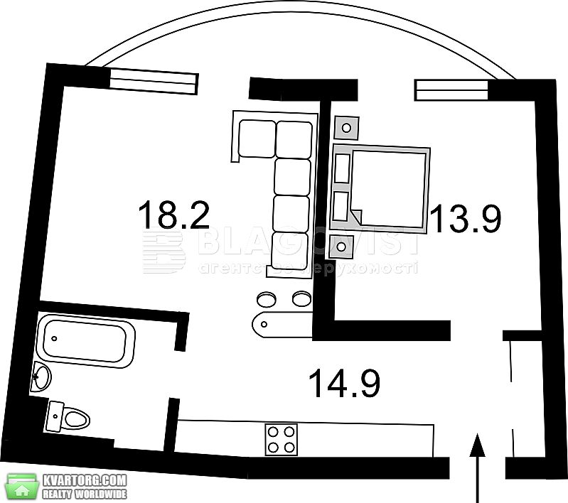 Sell 2-room apartment. Киев, урлівська — photo 1