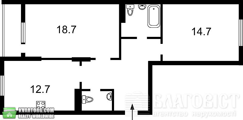 Sell 2-room apartment. Киев,  Ломоносова — photo 1