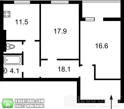 Sell 2-room apartment. Киев, Закревского — photo 3