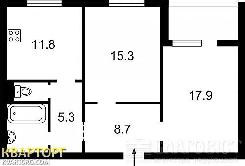 Sell 2-room apartment. Киев,  Ломоносова — photo 8