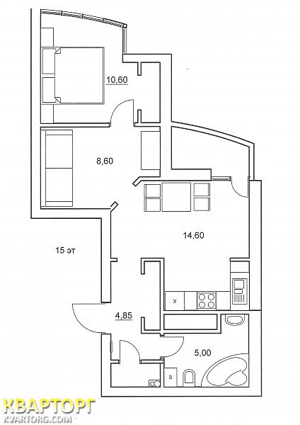 Sell 2-room apartment. Киев,  Шумского — photo 3