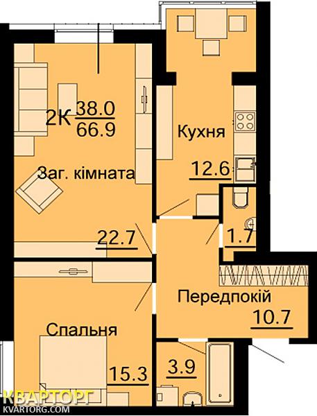 Sell 2-room apartment. Киев,  Ленина — photo 5