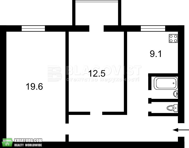 Sell 2-room apartment. Киев,  Бассейная — photo 1