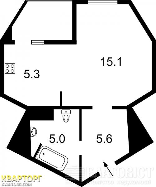 Sell 1-room apartment. Киев, ващенко — photo 1